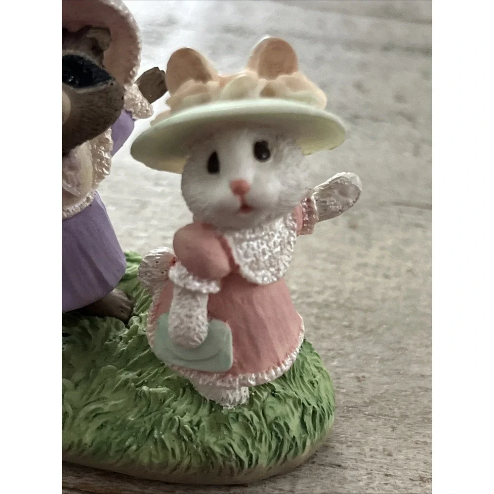 Hallmark 1990 Tender Touches Bear, Raccoon, Bunny, Have an Easter Parade of Fun!